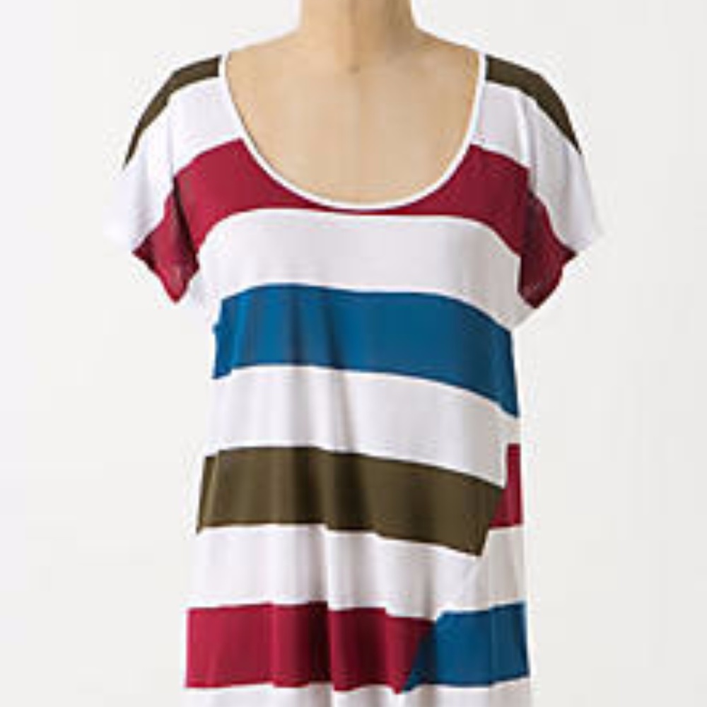 Striped Anthropologie “Called Port” top Sz S